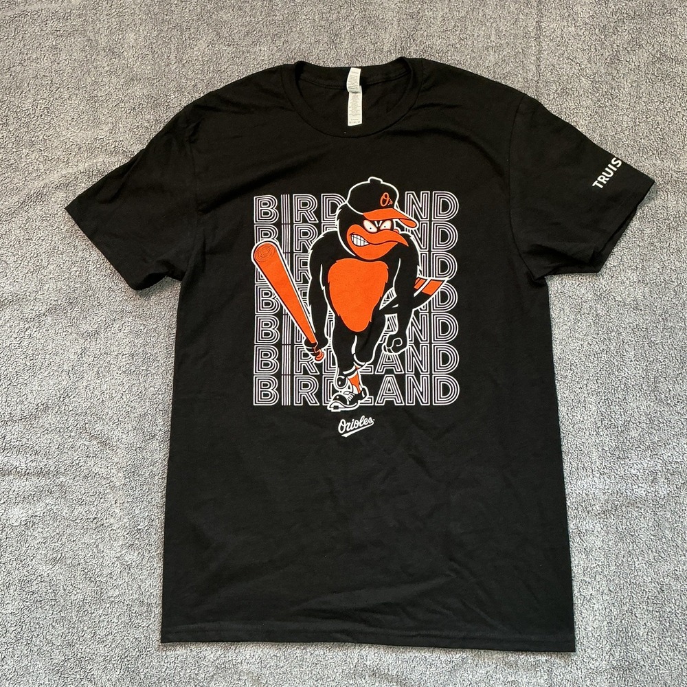 NEW & UNWORN SGA 9/19/26 BIRDLAND ANGRY BIRD T-SHIRT BALTIMORE ORIOLES SIZE MED